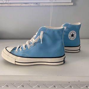 Chuck 70 Vintage Canvas High Tops in Light Blue.